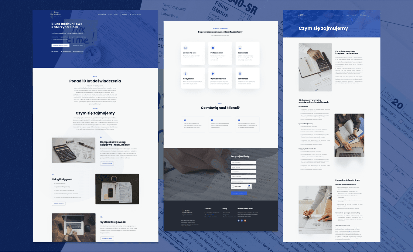 accounting website project image