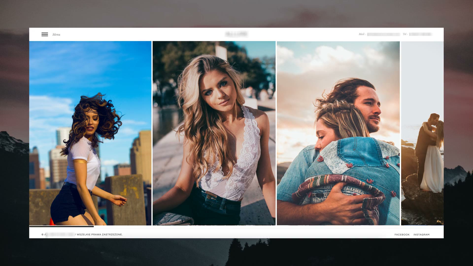 photography website project image